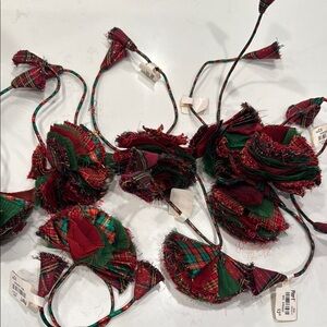 Festive Plaid Fabric Bows Pier 1 Holiday Napkin Holders